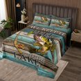 thumbnail image 2 of Erosebridal Teen Fishing Coverlet Set Twin,Lodge Cabin Bedding Set,Rustic Decoration,2pcs, 2 of 5
