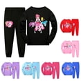 thumbnail image 2 of Juego de pijamas de manga larga para niños Catch Teenieping, camisa y pantalones para niños pequeños, ropa de dormir para niñas de 8 años 4T zhangyuxiang LED, 2 of 2