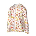 thumbnail image 3 of Goofa Cute Cartoon Mushrooms Printed Women's UPF 50+ Sun Protection Hoodie Jacket Lightweight Long Sleeve Sun Shirt for Women with Pocket Hiking Outdoor-Medium, 3 of 9