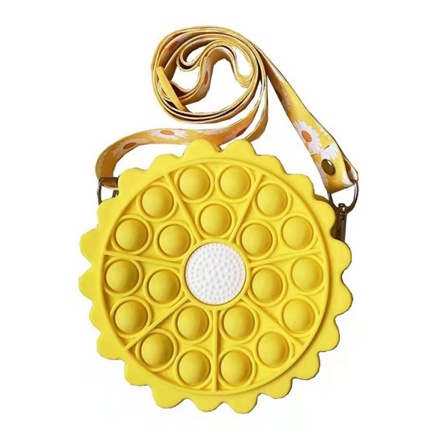 Push Bubble Coin Purse Silicona Descompresión Juguete Extrusión Bubble Messenger Bag Para Amante Y Hermana seitruly AP008187-02
