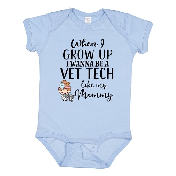 Inktastic Vet Tech Mom Veterinary Technician Girls Baby Bodysuit