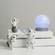 thumbnail image 3 of 4 Piezas Conjunto de Estatuilla de Decoración Del Hogar Estatua de Sstronaut Linda Decoración de Escritorio , Blanco plateado perfecl Figura estatua de astronauta, 3 of 8