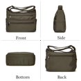 thumbnail image 4 of VOLGANIK ROCK RFID Monederos para Mujer Tela Nylon Multi Bolsillo Bandolera Bolso de Viaje para Mujer, 4 of 5