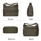 thumbnail image 4 of VOLGANIK ROCK RFID Monederos para Mujer Tela Nylon Multi Bolsillo Bandolera Bolso de Viaje para Mujer, 4 of 5