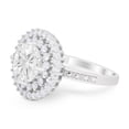 thumbnail image 4 of Cocktail Round Wedding Ring CZ 925 Sterling Silver Size 6, 4 of 8