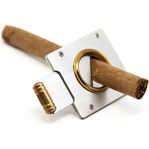 Stainless Steel Gold Vintage Guillotine Precision Cigar Cutter