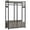 Gray, variant on Yardi Yarda Freestanding Closet Organizer, Garment Rack with Drawers & Shelves, Gray