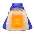 thumbnail image 4 of Warm Fleece Coats for Kids Baby Coat Hoods 0-5t Baby Boys Girls Jacket Outerwear for Winter(Little Boys/Girls）,Blue,4-5 Years, 4 of 5