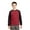 Deep Red/ Black, variant on Sport-Tek Men's CamoHex Colorblock Sweatshirt