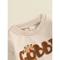 thumbnail image 6 of FEORJGP Thanksgiving Clothes for Baby Girls Boys 0 3M 6M 12M 18M Toddler One-piece Rompers Long Sleeve Jumpsuits Sweatshirts Embroidery Letters Crew Ny Fashion Cute Comfy Outfits Spring Fall, 6 of 8