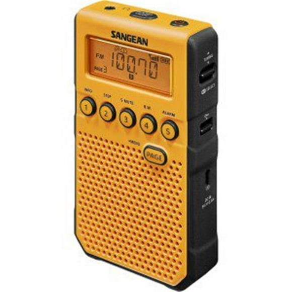 Sangean 7 Weather Weather & Alert Radio with Weather Disaster, Yellow