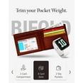 thumbnail image 3 of Slim Leather Bifold Wallets For Men - Minimalist Small Thin Mens Wallet RFID Blocking Card Holder ID Window Gifts For Men, 3 of 6