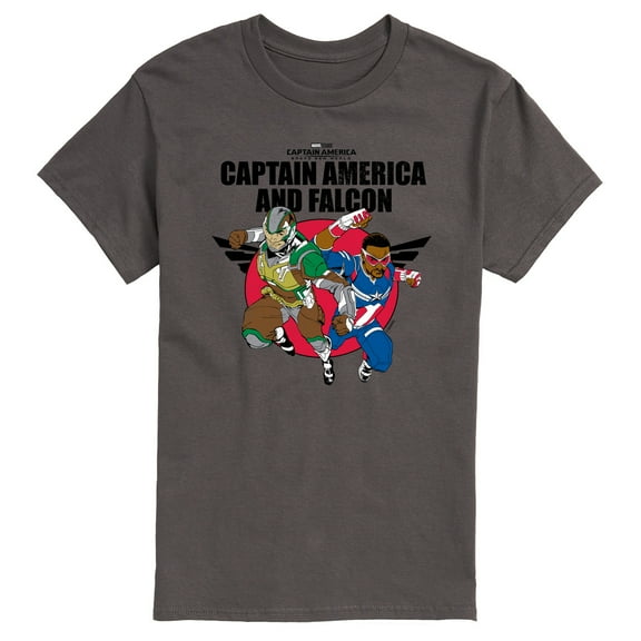 Marvel Captain America: Brave New World - Falcon Team Up - Men's Short Sleeve Graphic T-Shirt