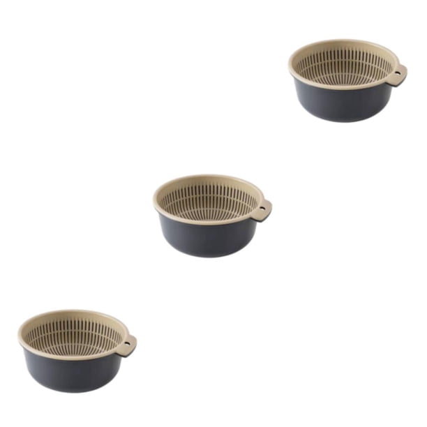Colador de cocina Matsuzay Taomi Basket de plástico duradero Azul Gris pequeño
