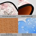 thumbnail image 2 of 2-Piece Kitchen Mat Set Non Slip Washable Floor Mats Decorative Rugs for Kitchen Sink Laundry Flowers and Butterflies Illustration, 2 of 7