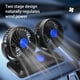 thumbnail image 5 of Ventilador de coche, pequeño ventilador giratorio de doble cabezal, suministros para camiones de 5 V/12 V/24 V, gran refrigeración eólica, ventilador de escritorio silencioso., 5 of 7