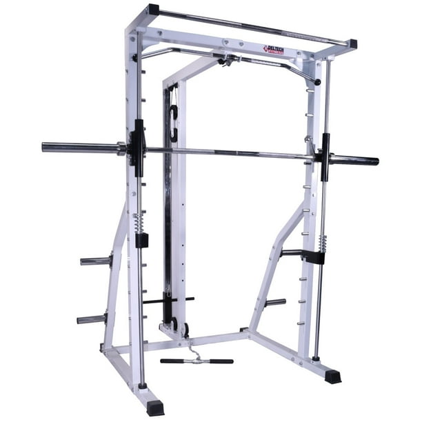 Deltech Fitness Smith Machine/Lat Combo Model DF4900L, Linear Bearing