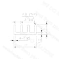 thumbnail image 4 of 20x11x5mm Without or With Thermal Tape Silver Heatsinks Aluminum Cooler Radiator Cooling Silver With Pad 20pcs, 4 of 5