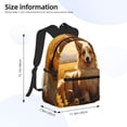 thumbnail image 3 of Fotbe Pastoral Sunflower Corgi Lightweight Casual Laptop Backpack for Men and Women, Daily use Waterproof backpack, Backpack for College, 3 of 7