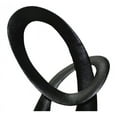 thumbnail image 3 of Moes Home Collection Mk-1049 Aluminum And Marble Abstract Infinity Statue - Black, 3 of 3