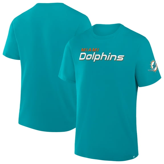 Men's Fanatics Aqua Miami Dolphins Option Route Legacy T-Shirt