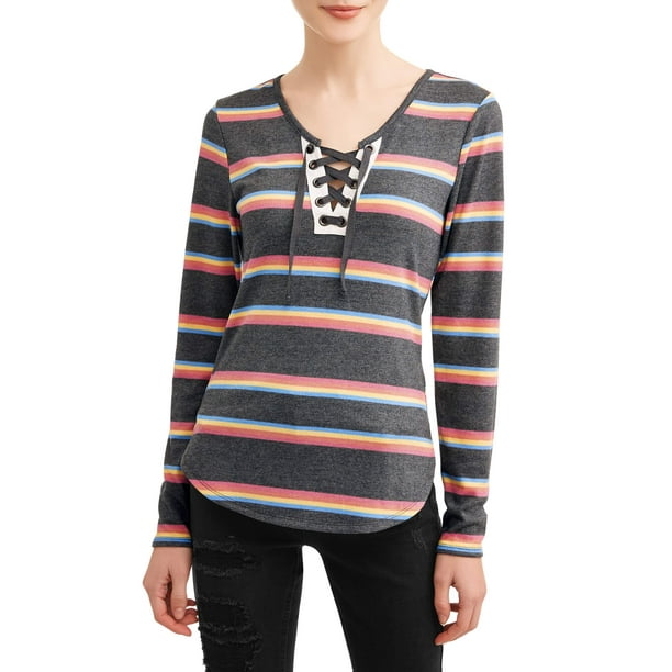 bright striped shirt