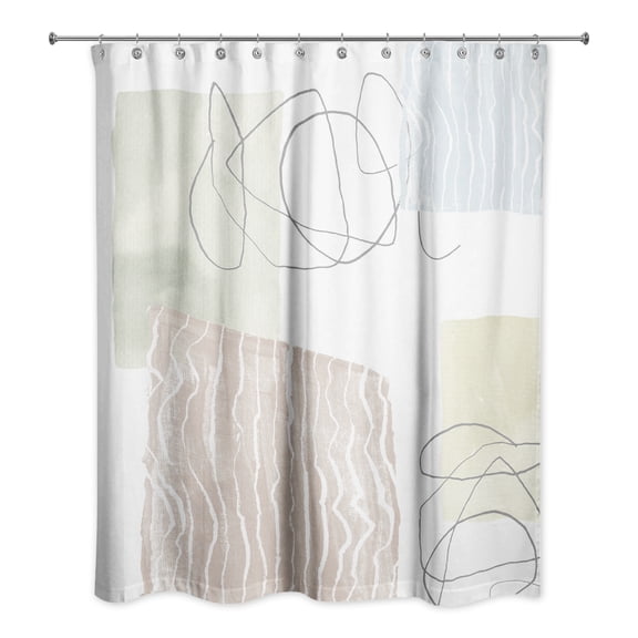 Creative Products Chic Urban Abstract I 71x74 Shower Curtain
