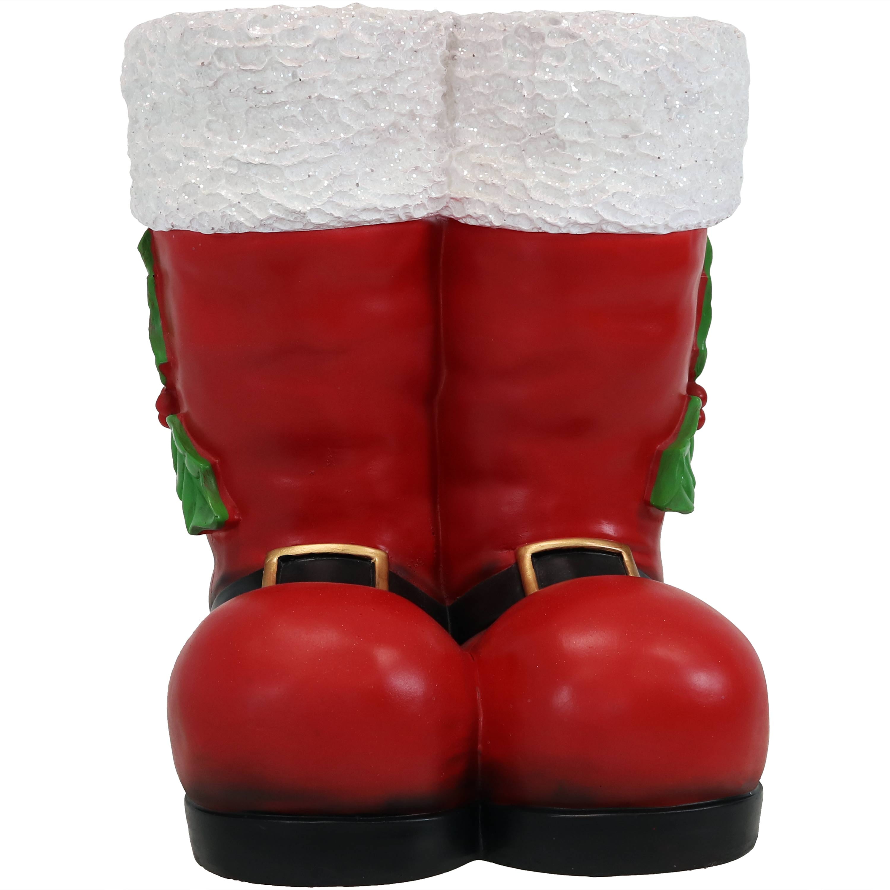 Sunnydaze Santa Boots Statue Indoor/Outdoor Christmas Decor - 13