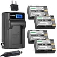 thumbnail image 1 of Kastar 4-Pack D-LI50 Battery and LCD AC Charger Compatible with Samsung SLB-1674 Battery, SAMSUNG GX-10, GX-20, Dimage A1, Konica Minolta Dimage A2, Dynax 5D, Dynax 7D, Maxxum 5D, Maxxum 7D Cameras, 1 of 6