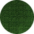 thumbnail image 1 of Ahgly Company Indoor Round Abstract Green Modern Area Rugs, 8' Round, 1 of 4