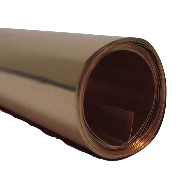 Rollo de Lámina de Cobre St Louis Crafts 30,5 cm x 1,5 m Calibre 36