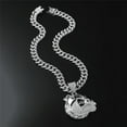 thumbnail image 3 of Men Women Hip Hop Animal Dog Head Pendant Necklace 13mm Crystal Cuban Chain HipHop Iced Out Bling Necklaces Fashion Charm Jewelry, 3 of 6