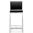 thumbnail image 2 of Parma Black Stainless Steel Counter Stool - Set of 2, 2 of 5