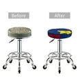 thumbnail image 5 of Bingfone14 Inch Padded Round Bar Stool Cover Cushion With Elastic Fabric Round Chair Seat - Cartoon Shark, 5 of 7