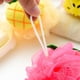 thumbnail image 5 of Esponja de baño y ducha TANGJMXG 4 piezas para niños guante de baño de tela de rizo rosa amarillo verde, 5 of 5