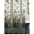 thumbnail image 1 of Waterproof Shower Curtain Stained Glass Meadow Flower Dragonfly Print Polyester Fabric Bath Curtain Home Hotel Apartment Bathroom Shower Curtain Long 72x84IN, 1 of 6