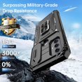 thumbnail image 4 of for Moto G-Play-2023-Case/Moto G Power 2022 Case/Moto G Pure Case,Sliding Camera Cover,-Grade Heavy Duty Cover with  Kickstand Protective Phone Case Black, 4 of 14