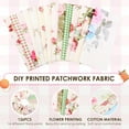 thumbnail image 3 of 126 Pcs Quilting Cotton Fabric Squares 5x5 inch Precut Printed Charm Pack for Quilting Soft Quilting Fabric Floral Patchwork for DIY Sewing Crafts, 3 of 8