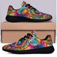 thumbnail image 3 of Hippie Peace Sign Shoes Sneakers for Women Men Black Size 11.5, 3 of 7