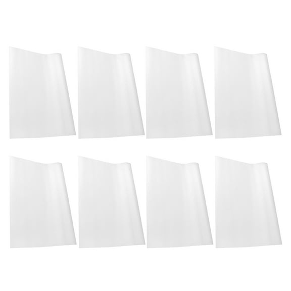 8pcs Refrigerator Drawer Liners Plastic Fridge Mats Cuttable Drawer Pad Cabinet Mat for Kitchen Shelf Protection