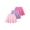 Pink Purple Red(A183), variant on Girls Skirts 3pcs Tennis Skirt with Short Elastic High Waisted Kids Athletic Running Flowy Skorts Pink Purple Red 9-10 Years