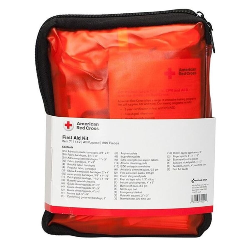 First Aid Kit and Housing, PVC 299 Components, 25 People Served 711442