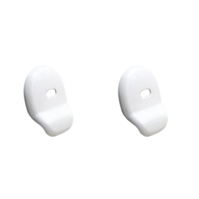 relayinert ABS Appearance Of Car With Rear Door Handle Trim Exterior ABS Materials Easy To Install Stylish moon white 2Set