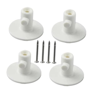 Luzkey 4 Pièces Support de mixeur Supports Accessoires de cuisine Pièces d'organisateur Pratiques avec vis Mélangeurs Pièces d`attache Organisateur