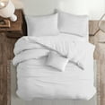 thumbnail image 2 of 6ix Tailors Ancebridge Bright White Comforter & Pillow Sham Set. Full, 2 of 5