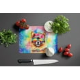 thumbnail image 2 of Pomeranian Hippie Dawg Glass Cutting Board Large 12 in x 15 in, 2 of 5