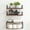 Brown - 3 Tier, variant on Keenstone 6 in x 16.5 in 2 -Tier White Rustic Floating Shelves (2 Pieces)