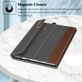 thumbnail image 3 of Fintie Case for 13" Microsoft Surface Pro 10 / Surface Pro 9 5G - Multiple Angle Viewing Portfolio Cover with Pocket and Stylus Holder, Compatible with Type Cover Keyboard, Gray/Brown, 3 of 9