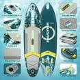 thumbnail image 6 of MSEASFREE 11.5 ft Inflatable Paddle Board All-Purpose Fishing Stand up Paddle Board with Full SUP Accessories, 6 of 7