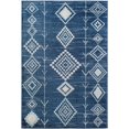 thumbnail image 4 of Soleil BR15G Native Blues Tribal Moroccan blue Area Rug, 8'x10', 4 of 10